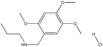 propyl[(2,4,5-trimethoxyphenyl)methyl]amine hydrochloride Structure