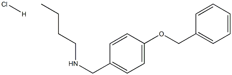 {[4-(benzyloxy)phenyl]methyl}(butyl)amine hydrochloride 구조식 이미지