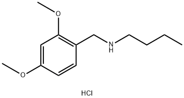 butyl[(2,4-dimethoxyphenyl)methyl]amine hydrochloride 구조식 이미지