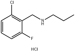 [(2-chloro-6-fluorophenyl)methyl](propyl)amine hydrochloride Structure