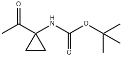 (1-Acetyl-cyclopropyl)-carbamic acid tert-butyl ester 구조식 이미지