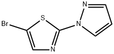 5-bromo-2-pyrazol-1-yl-1,3-thiazole 구조식 이미지