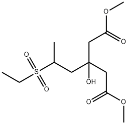 Dimethyl 3-Hydroxy-3-[2-(ethylsulfonyl)propyl]glutarate Structure