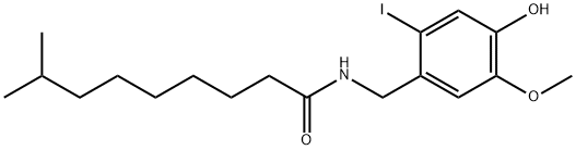 N-[(4-hydroxy-2-iodo-5-methoxyphenyl)methyl]-8-methylnonanamide Structure