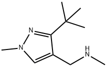 (3-tert-Butyl-1-methyl-1H-pyrazol-4-ylmethyl)-methyl-amine 구조식 이미지