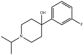 4-(3-FLUOROPHENYL)-1-ISOPROPYLPIPERIDIN-4-OL Structure