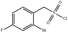 (2-Bromo-4-fluorophenyl)methanesulfonyl chloride 구조식 이미지