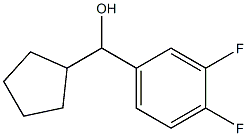 Cyclopentyl (3,4-difluorophenyl)methanol Structure