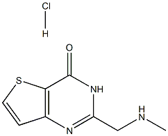 2-[(methylamino)methyl]thieno[3,2-d]pyrimidin-4(3H)-one hydrochloride 구조식 이미지