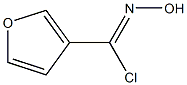 3-FURANCARBOXIMIDOYL CHLORIDE,N-HYDROXY Structure