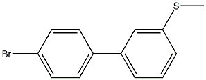 1-bromo-4-(3-methylsulfanylphenyl)benzene Structure