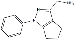 (1-Phenyl-1H,4H,5H,6H-cyclopenta[c]pyrazol-3-yl)methanamine Structure