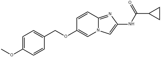 N-(6-((4-METHOXYBENZYL)OXY)IMIDAZO[1,2-A]PYRIDIN-2-YL)CYCLOPROPANECARBOXAMIDE Structure