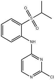 4-Pyrimidinamine, 2-chloro-N-[2-[(1-methylethyl)sulfonyl]phenyl]- Structure