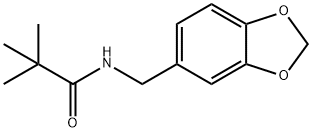 N-(1,3-benzodioxol-5-ylmethyl)-2,2-dimethylpropanamide 구조식 이미지