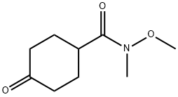 N-METHOXY-N-METHYL-4-OXOCYCLOHEXANECARBOXAMIDE 구조식 이미지