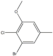 1-bromo-2-chloro-3-methoxy-5-methylbenzene Structure