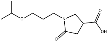 5-oxo-1-[3-(propan-2-yloxy)propyl]pyrrolidine-3-carboxylic acid Structure