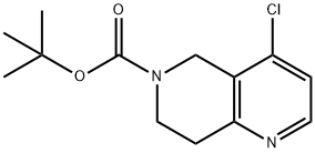 TERT-BUTYL 4-CHLORO-7,8-DIHYDRO-1,6-NAPHTHYRIDINE-6(5H)-CARBOXYLATE Structure