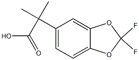 2-(2,2-Difluoro-benzo[1,3]dioxol-5-yl)-2-methyl-propionic acid Structure