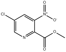 METHYL 5-CHLORO-3-NITROPICOLINATE 구조식 이미지