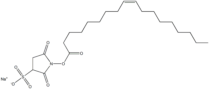 sodium:1-[(Z)-octadec-9-enoyl]oxy-2,5-dioxopyrrolidine-3-sulfonate 구조식 이미지