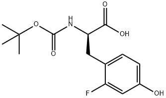 N-BOC-2-FLUORO-D-TYROSINE Structure