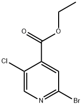 ethyl 2-bromo-5-chloroisonicotinate 구조식 이미지