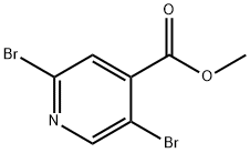 Methyl 2,5-dibromo-4-pyridinecarboxylate Structure