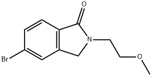 5-Bromo-2-(2-methoxy-ethyl)-2,3-dihydro-isoindol-1-one 구조식 이미지