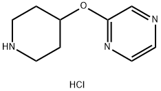 2-(Piperidin-4-yloxy)pyrazine hydrochloride Structure