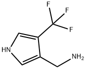 (4-(trifluoromethyl)-1H-pyrrol-3-yl)methylamine Structure