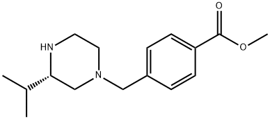 (S)-methyl 4-((3-isopropylpiperazin-1-yl)methyl) benzoate Structure