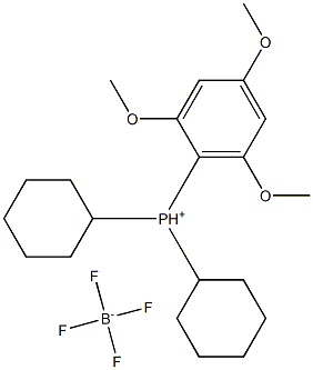 [2,4,6-Trimethoxyphenyl]dicyclohexylphosphonium tetrafluoroborate 구조식 이미지