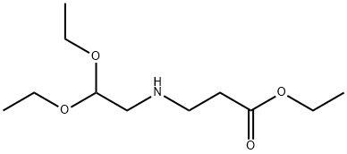 ethyl 3-[(2,2-diethoxyethyl)amino]propanoate 구조식 이미지