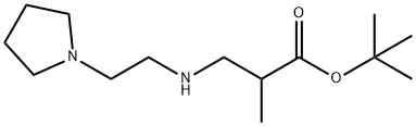 tert-butyl 2-methyl-3-{[2-(pyrrolidin-1-yl)ethyl]amino}propanoate Structure