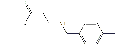 tert-butyl 3-{[(4-methylphenyl)methyl]amino}propanoate 구조식 이미지