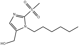 (1-hexyl-2-methanesulfonyl-1H-imidazol-5-yl)methanol 구조식 이미지