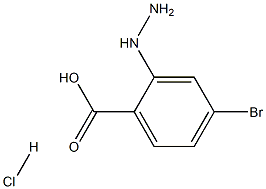 4-Bromo-2-hydrazinylbenzoic acid hydrochloride Structure