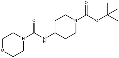 tert-Butyl 4-[(morpholine-4-carbonyl)amino]piperidine-1-carboxylate Structure