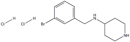 N-(3-Bromobenzyl)piperidine-4-amine dihydrochloride Structure