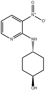 (1R,4R)-4-(3-Nitropyridine-2-ylamino)cyclohexanol 구조식 이미지