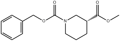 (R)-METHYL 1-CBZ-PIPERIDINE-3-CARBOXYLATE 구조식 이미지