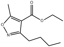 3-Butyl-5-methyl-isoxazole-4-carboxylic acid ethyl ester 구조식 이미지