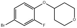 4-(4-bromo-2-fluorophenoxy)tetrahydro-2H-pyran 구조식 이미지