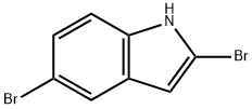 2,5-Dibromo-1H-indole 구조식 이미지