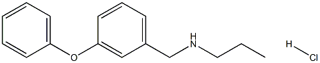 [(3-phenoxyphenyl)methyl](propyl)amine hydrochloride Structure