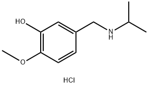 2-methoxy-5-{[(propan-2-yl)amino]methyl}phenol hydrochloride 구조식 이미지