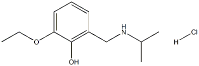 2-ethoxy-6-{[(propan-2-yl)amino]methyl}phenol hydrochloride Structure