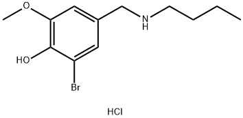 2-bromo-4-[(butylamino)methyl]-6-methoxyphenol hydrochloride 구조식 이미지